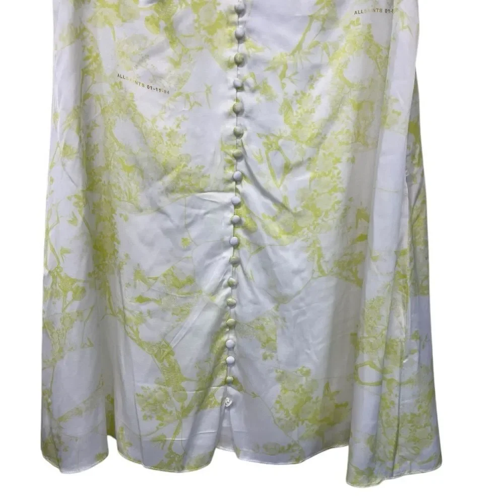 NWT ALLSAINTS | Citrus Yellow Demi Marama‎ Dress 6